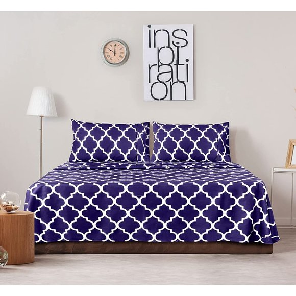 Queen or Eastern King Bed Sheets Set - 4 Piece Bedding - Picture 6 of 9